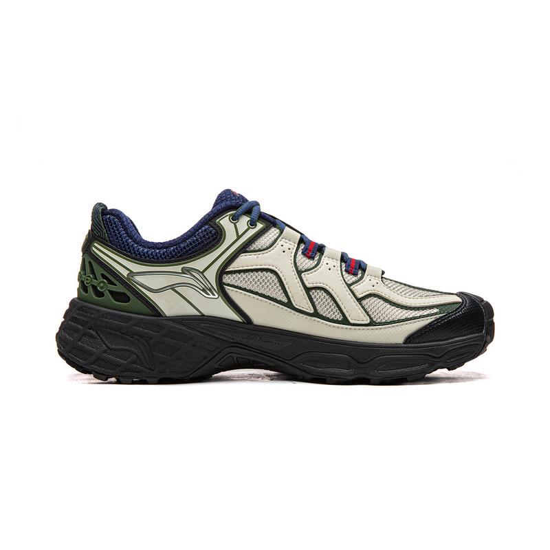 Li Ning Outdoor CF Tracing, Forest Shadow Comfortable Support Rebound Low Top Hiking Shoes Unisex AHTV033-10