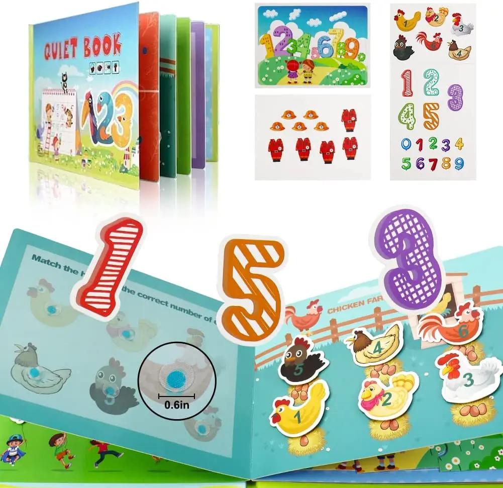 Quiet Book Magic Sticker Toy Baby Educational Montessori Busy Book Preschool Learning Book for Kids Early Educational Binder