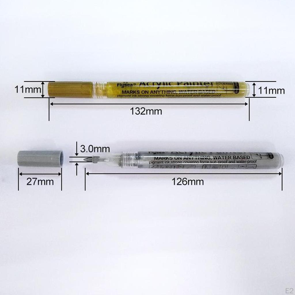 Marker Pens Set Card Making DIY Photo Album Rock Painting, 2 Colors