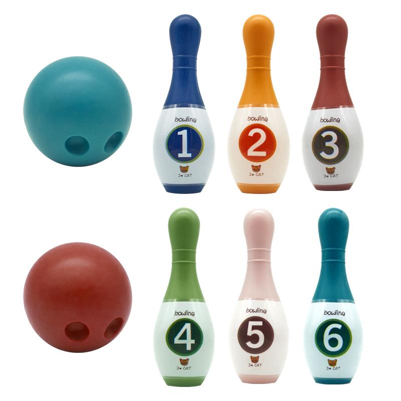 Kinder-Bowlingspielzeug: Interaktives Spiel für drinnen und draußen für Jungen & Mädchen