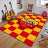 Roma Crest with She-wolf Design Patterned Carpet, Non Slip Mat Suitable for Living Room and Bedroom Sofas
