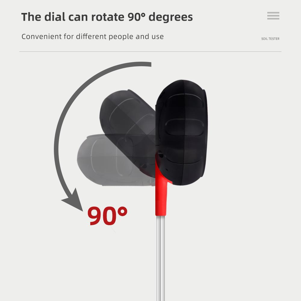 5 In 1 PH Soil Tester Portable Moisture Meter Humidity Thermometer Photometer Water Meter Garden Plants Hydroponics Analyze 40%O