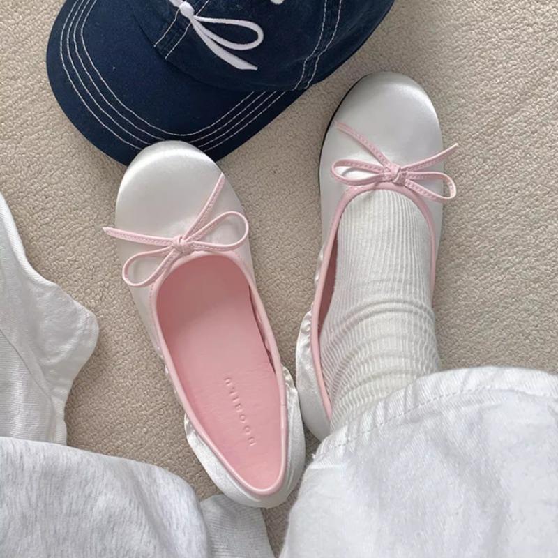 2026 Neue Frühling Damen Ballerinas Bequeme Flache Runde Zehenschuhe Street Style Damen Elegant Slip-On Kleider Mary Jane Schuhe