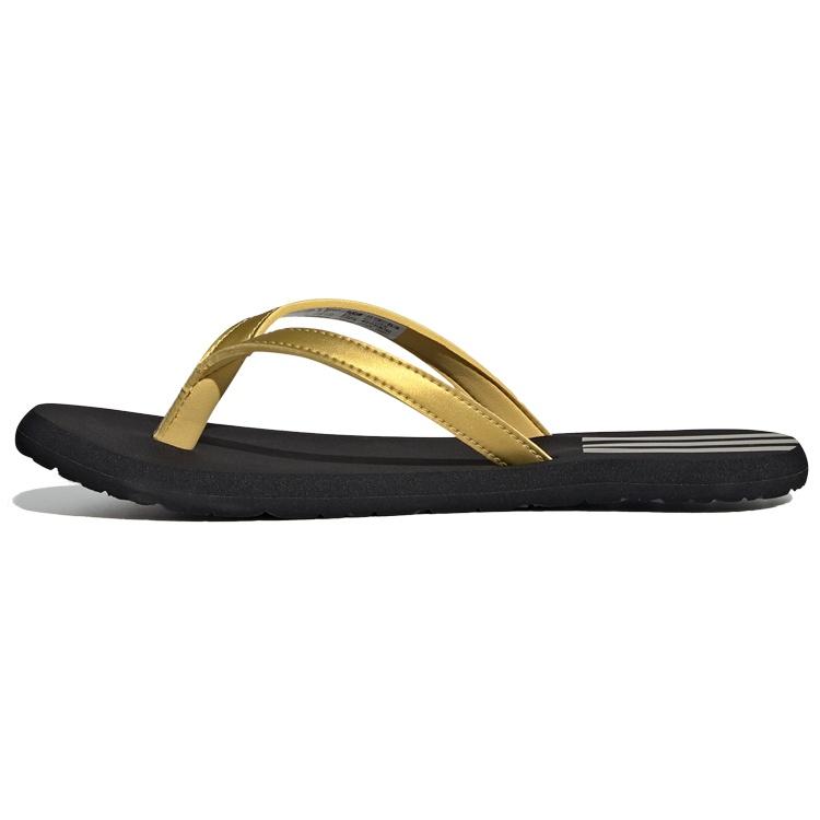 (WMNS) adidas Eezay Flip-Flops Slipper Black Gold Women s EG2036 EU 36⅔