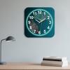Nordic Simple Wall Clock, High-end Fashion, Ginkgo Leaf Wall Clock, Punch-free Clock, Wall-mounted Home Clock