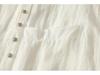 Retro Silver Buckle Zen Style White Linen Sun Protection Jacket