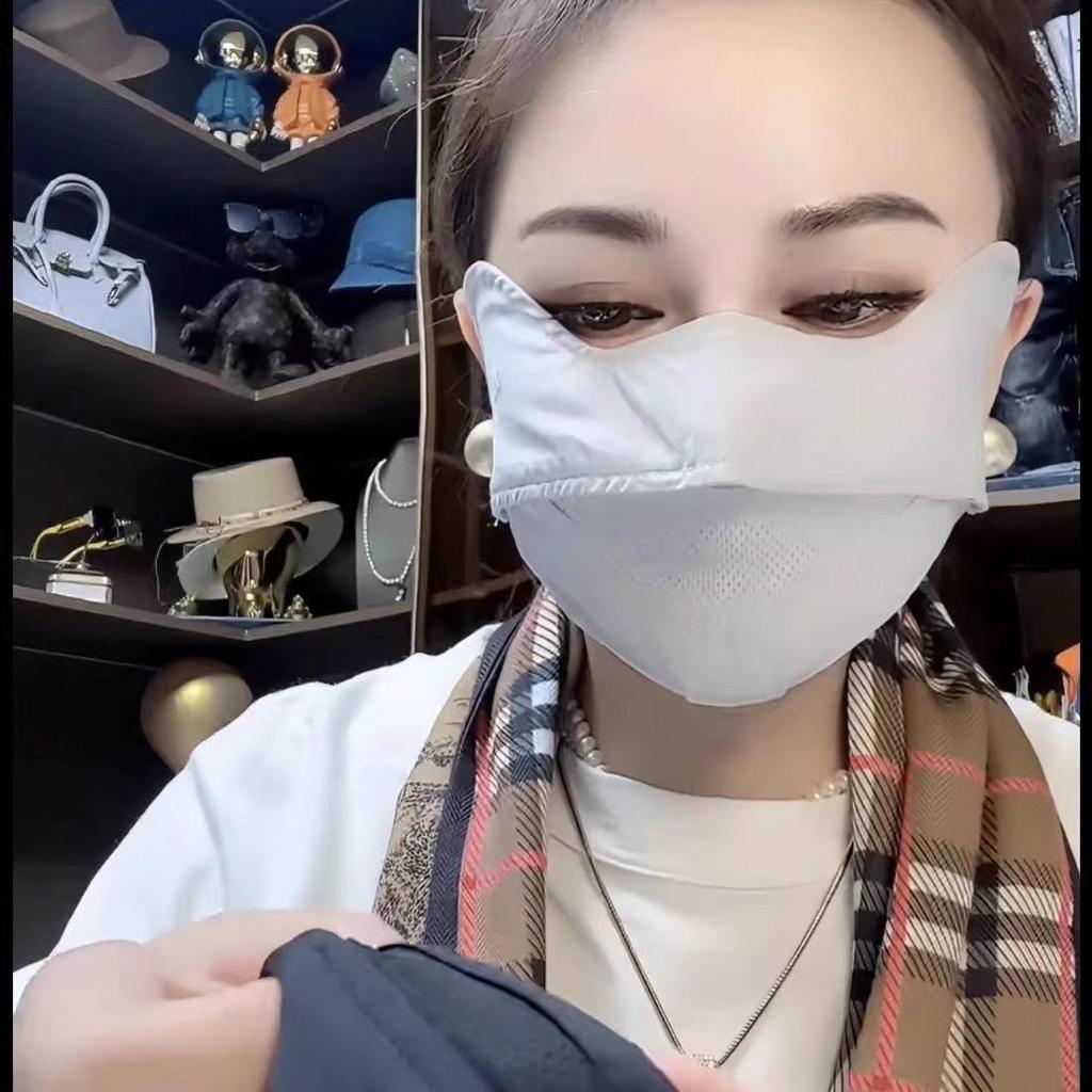 Breathable Mesh UV Protection Full Face Mask: Washable, Anti-Ultraviolet, Spring/Summer Design