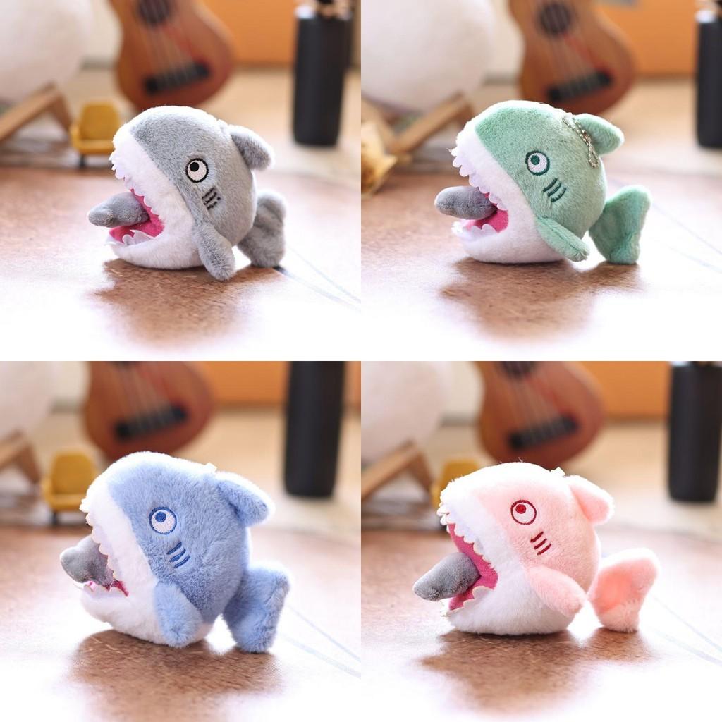 Plushkeychain With Shark Pullable Spinning Tail Toy Pp Cotton Stuffed Gift