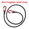 Elastic Tie Rope Carabiner Hook Kayak Bicycle Luggage Packing Rope Camping Accessories