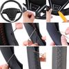 Customized Car Steering Wheel Braiding Cover For Renault Clio 4 (IV) Kaptur Captur 2016-2019 Leather Hand-sewn Steering Wrap