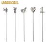 5-10Pcs Creative Stainless Steel Cocktail Picks Martini Picks Juice Decoration Picks Bar Bartending Tools Kitchen Accessories