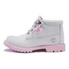 Timberland Chukka Herz Kurze Martin Stiefel Damenstiefel Grau Rosa A28H7