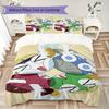 Keroro Pattern Bedding uilt Set uilt Cover Pillowcase Home Decoration Birthday Gift  (1 * duvet cover + 2 * pillowcase  without core)