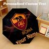 8 Rib Auto Folding Umbrella AS Roma Print Custom Name Text Portable Rain Gear