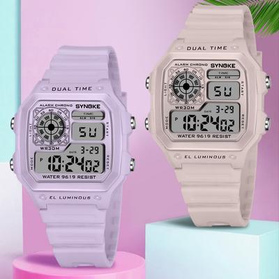 Top Brand New Fashionable Electronic Watch Men's and Women's Square Classic Retro Sports Luminous Waterproof Sports Watch