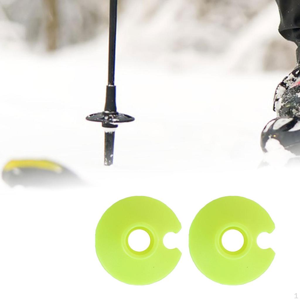 2 Stück Wanderstockteller Ersatzteil Skistockspitzen Zubehör Schwerlast Schnee und Schlamm