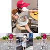 Cartoon Girl Summer Tank Dress With Cotton Fabric For Toddler Kids