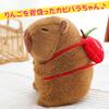 Leap Raupe Capybara Plush Toy, Cute Stuffed Animal, Apple, 20cm, Gift