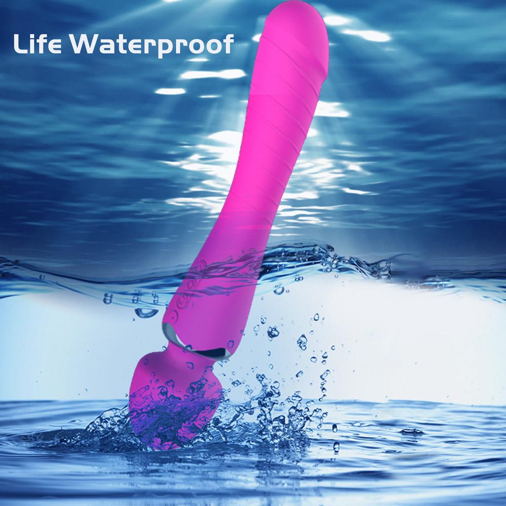 Female Vibration Adult Sex Toys Warming Double Head AV Stick Female Flirting Masturbation Equipment Sex Toys Massage