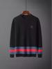 Men's Round Neck Letter Embroidery Fashion Pullover Sweater - Autumn/Winter Trend