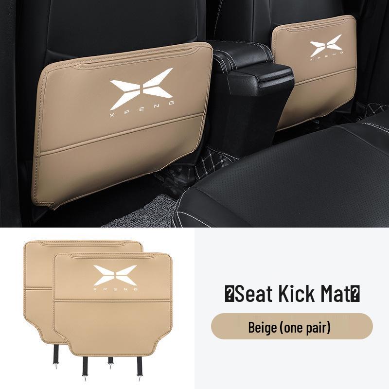 XPeng P7 Rear Kick Pads, P5 Seat Protectors, G3 Backrest Covers, and G9 Interior Accessories