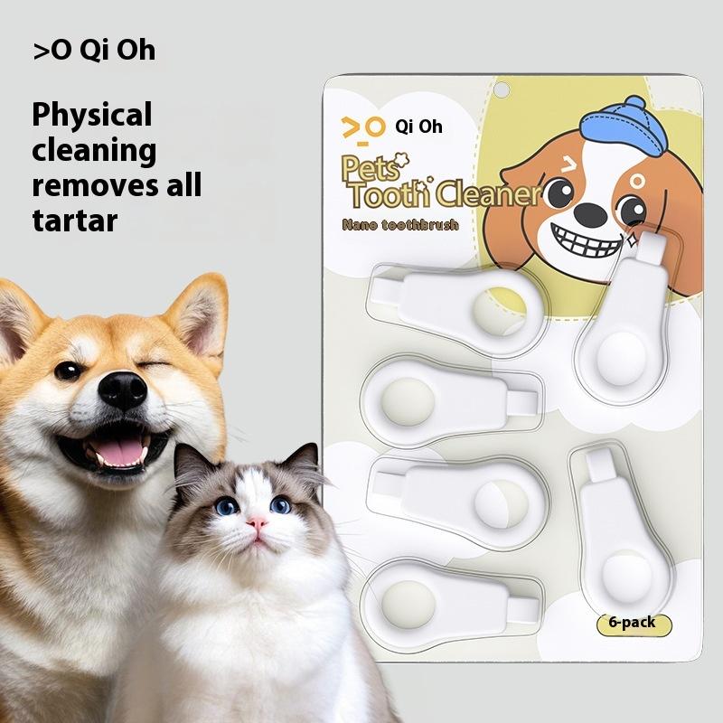 3/6Pcs Pet Nano Dental Wipes Dog Tartar Cleaning Removal Tooth Bad Breath Teeth Cleaning Pet Cat Dog Dental Cleaning Supplies