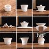Ceramic Tea Cup Set with Lidded Bowl