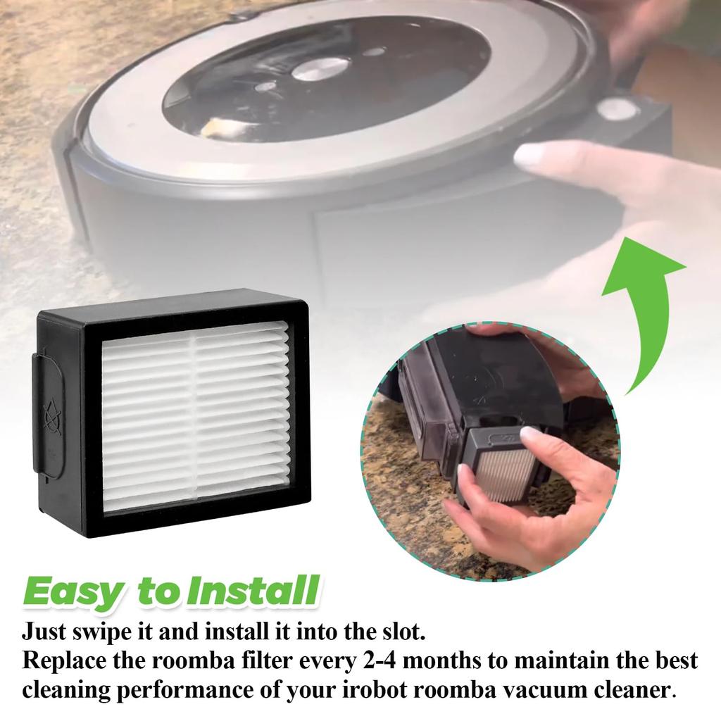 High-Efficiency Filter for iRobot Roomba evo, i,e Series:E5 E6 E7 i1 i3 i4 i5 i6 i7 i8 e, i,Series Robotic Vacuum Cleaners