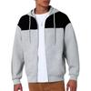 Men's Casual Zipper Contrasting Long Sleeved Jacket