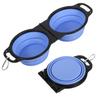 2 In 1 Pet Portable Drinking Bowl Foldable Dual Bowl Feeding Bowl Outdoor Travel Pet Supplies Outdoor Feeding Dog Cat Water Bowl