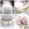 Fashion Ladies Bling Sequin Butterfly Baseball Cap, Rhinestone Trim Metal Ring Decor Adjustable Sun‑Protection Peaked Hat for Daily Party Street