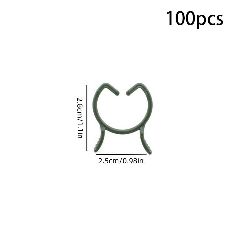 100 ks Plastové klipy na orchideje Klip pro podporu rostlin Květiny a popínavé rostliny pro podporu stonků popínavých rostlin Květiny Rostou vzpřímeně Zahradní potřeby