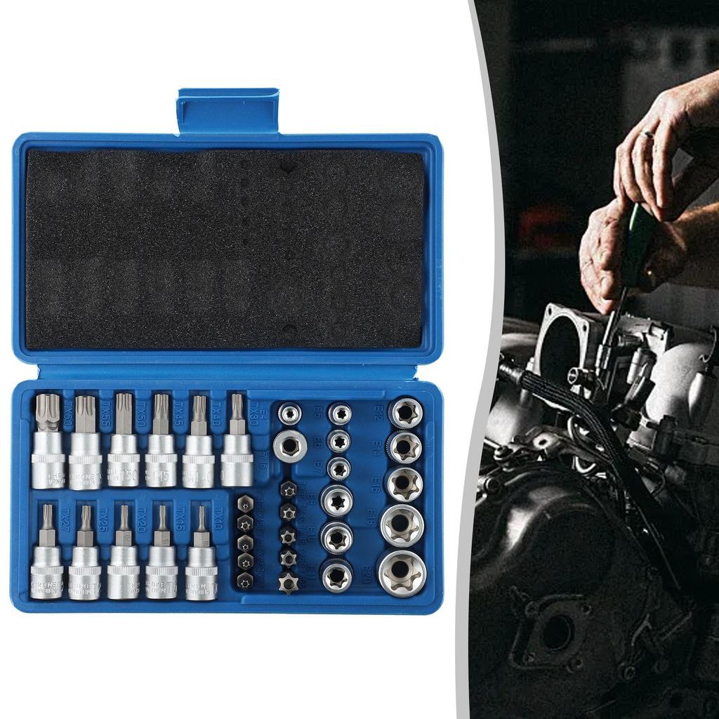 Bits Drive Tool Bits Socket Bits Attachments Brand New Hand Tools 34pcs/set High Quality Star Head Batch Socket