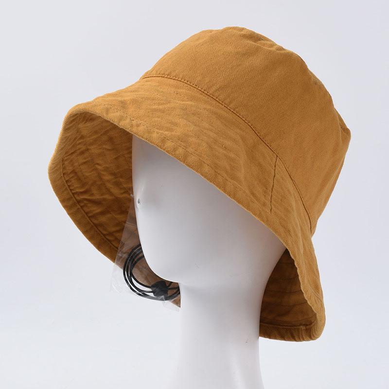 Fashion Spring Summer Solid Color Bucket Hat Cotton Women Man Travel Sun Hat Retro Casua Adult Fisherman Caps Girls Hip Hop Hat