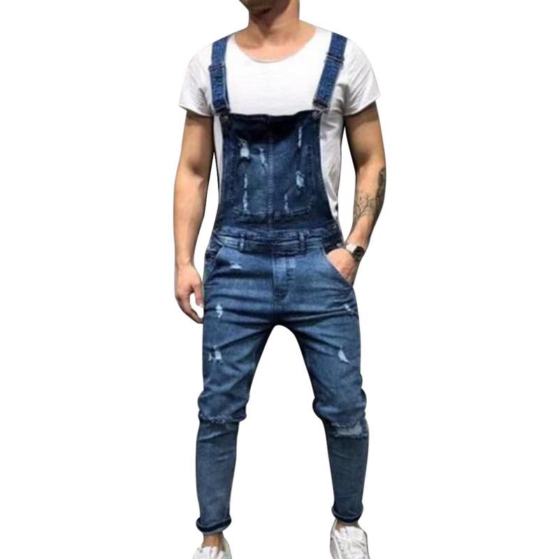 Mens Denim Overalls,Mens Big /& Tall Original Denim Bib Suspenders Pants Ripped Jeans Overalls