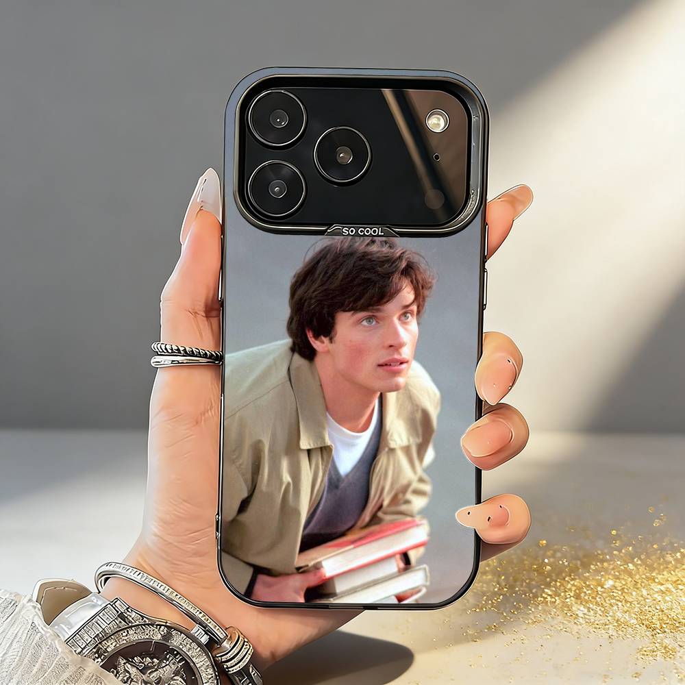 Actor T-Tom Welling Phone Case For iPhone17,16,15,14,13,12,11,Pro,MAX White Matte Shockproof Cover