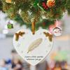 Heartfelt Inspirations Christmas Ornament Shell Reindeer Dragonfly Paw Feather Tulip Xmas Tree Hanging Heart Shape Decoration Holiday Party Pendant