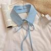 Plaid Fake Collar Women Detachable Collars For Women False Collar Lolita Lapel Tie Shawl Wrap Decoration