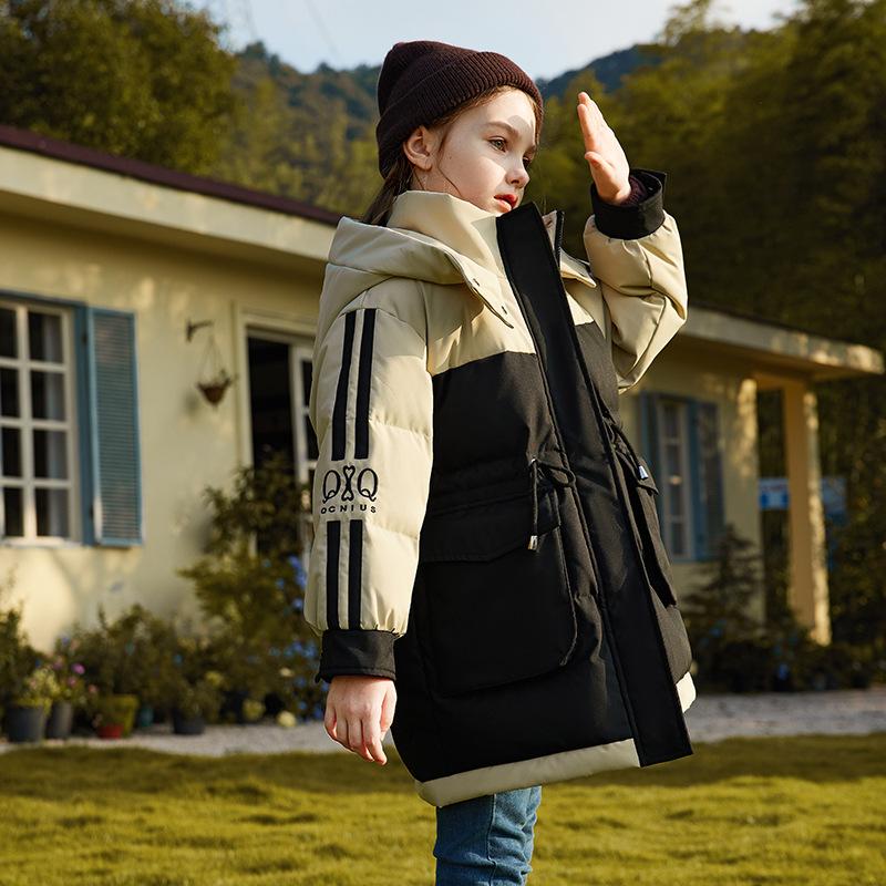 

Детский модный пуховик, зимний теплый толстый пуховик для девочек