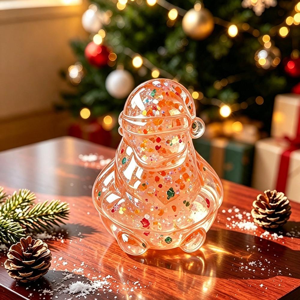 Slow-Rebound Christmas Squishy Toy Glitter Clear Squeeze Toy Gift for Children