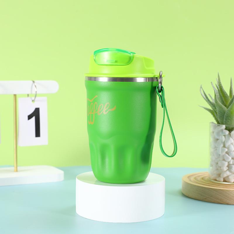 

Новая термокружка из нержавеющей стали, портативная большая емкость для кофе, автомобильная дорожная чашка для воды 380ml