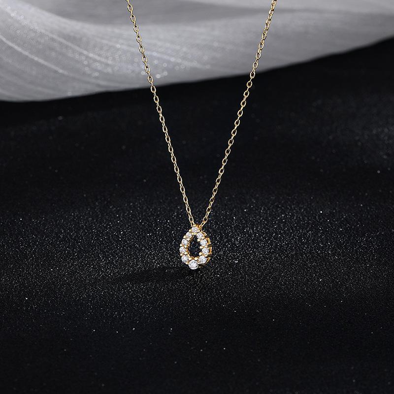 

Простое ожерелье с каплями воды для женщин, легкое, роскошное, новый стиль, темперамент, универсальный, для поездок на работу