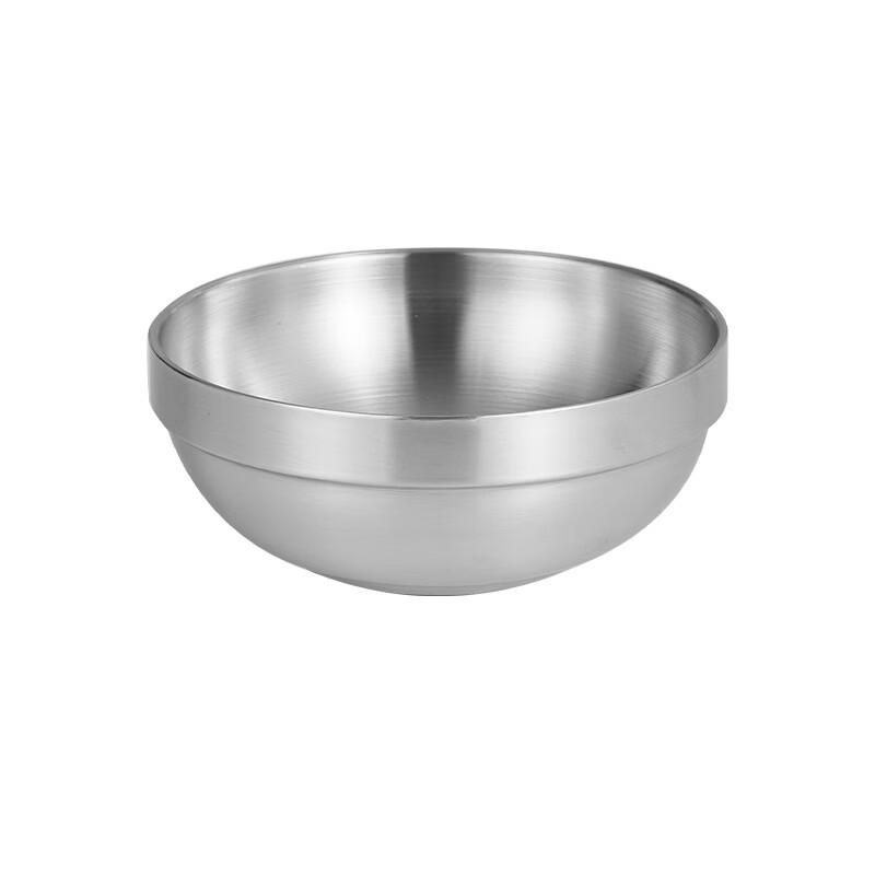 ZISIZ Korean Stainless Steel Anti-Scald Double-Layer Bowl