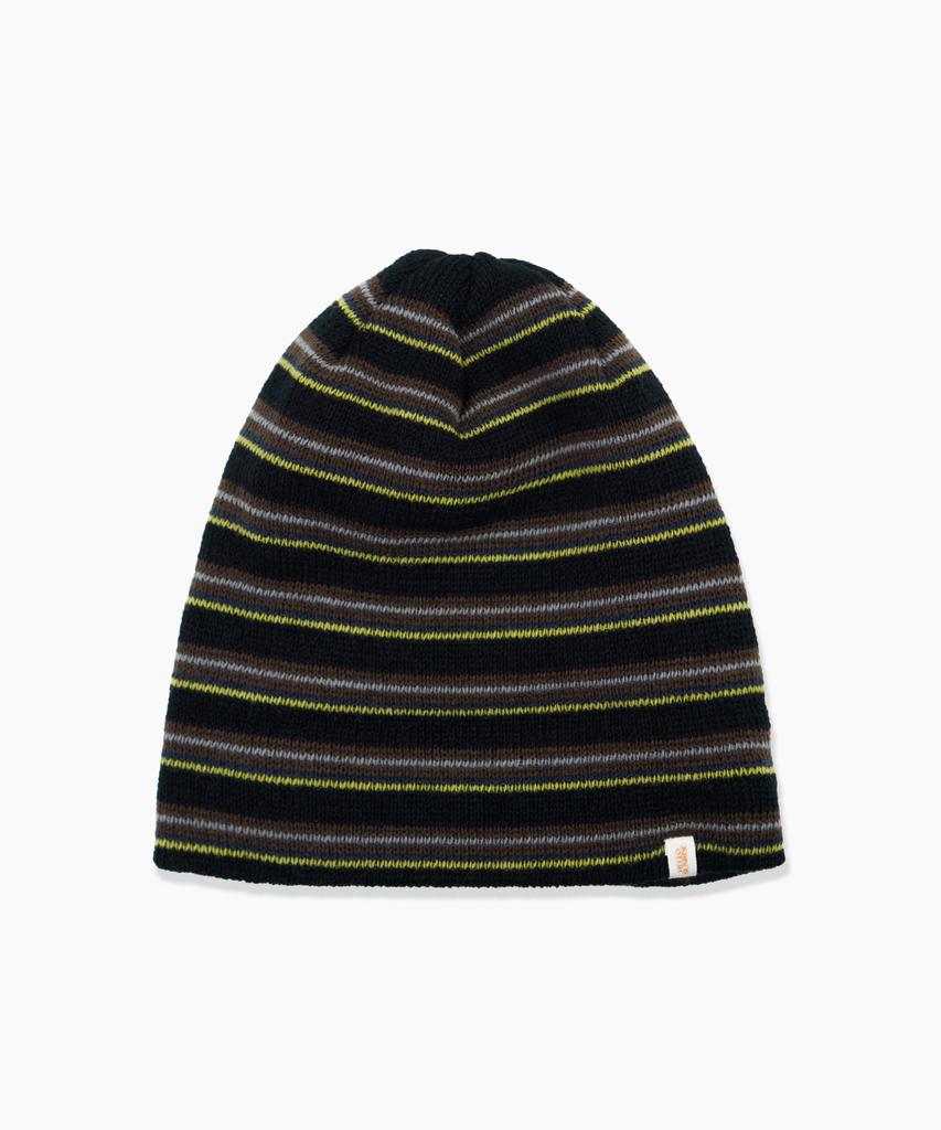 HELLO SUNRISE Hs Multi Stripe Beanie_Black