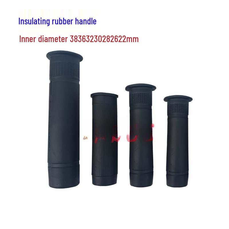High Voltage Insulating Rubber Grip Disconnect Stick & Grounding Rod Cover - Black
