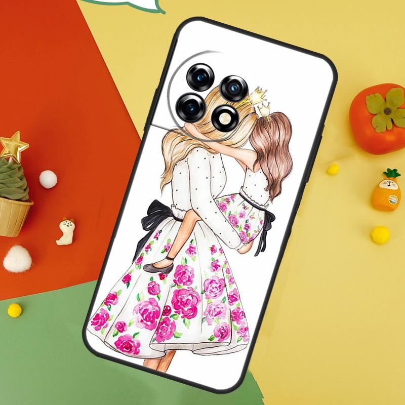 Beautiful Mother Daughter Son Case For OnePlus Nord 5 CE 2 3 4 Lite N20 N30 OnePlus 15 13 12 11 10 10T 12R 13T 13R Cover