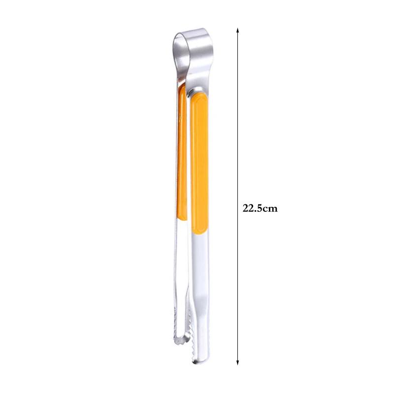 Stainless Steel Kitchen Tongs Small Barbecue Grill Cooking Tongs BBQ Meat Salad Food Tongs Clamp Ice Tongs Clip Kitchen Utensils