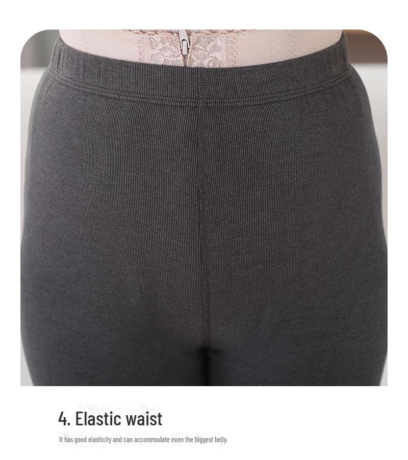 Women's Thermal Underwear Set: Mid-Neck German Fleece for Middle-Aged & Elderly