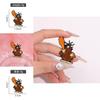 Cartoon Character Inspired Alloy Enamel Brooch Creative Cute Angry Stump Design For Unique Fashion Accessories