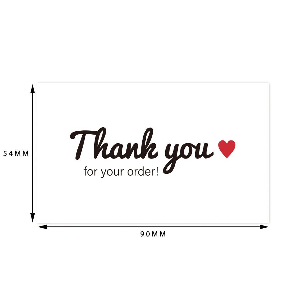 30 Pcs White Thank You Card Thank You For Your Order Card Praise Labels For Small Businesses Decor For Small Shop Gift Packet